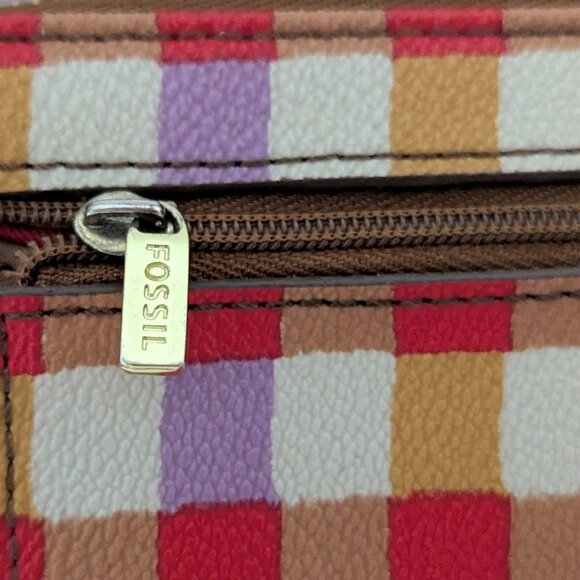 Fossil Wallet/purse w/ Wristlet Colorful Minimalistic Vibe/ Little Statement - Picture 5 of 5
